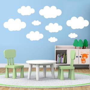 Vinilos de nubes perfectos para decorar tu hogar